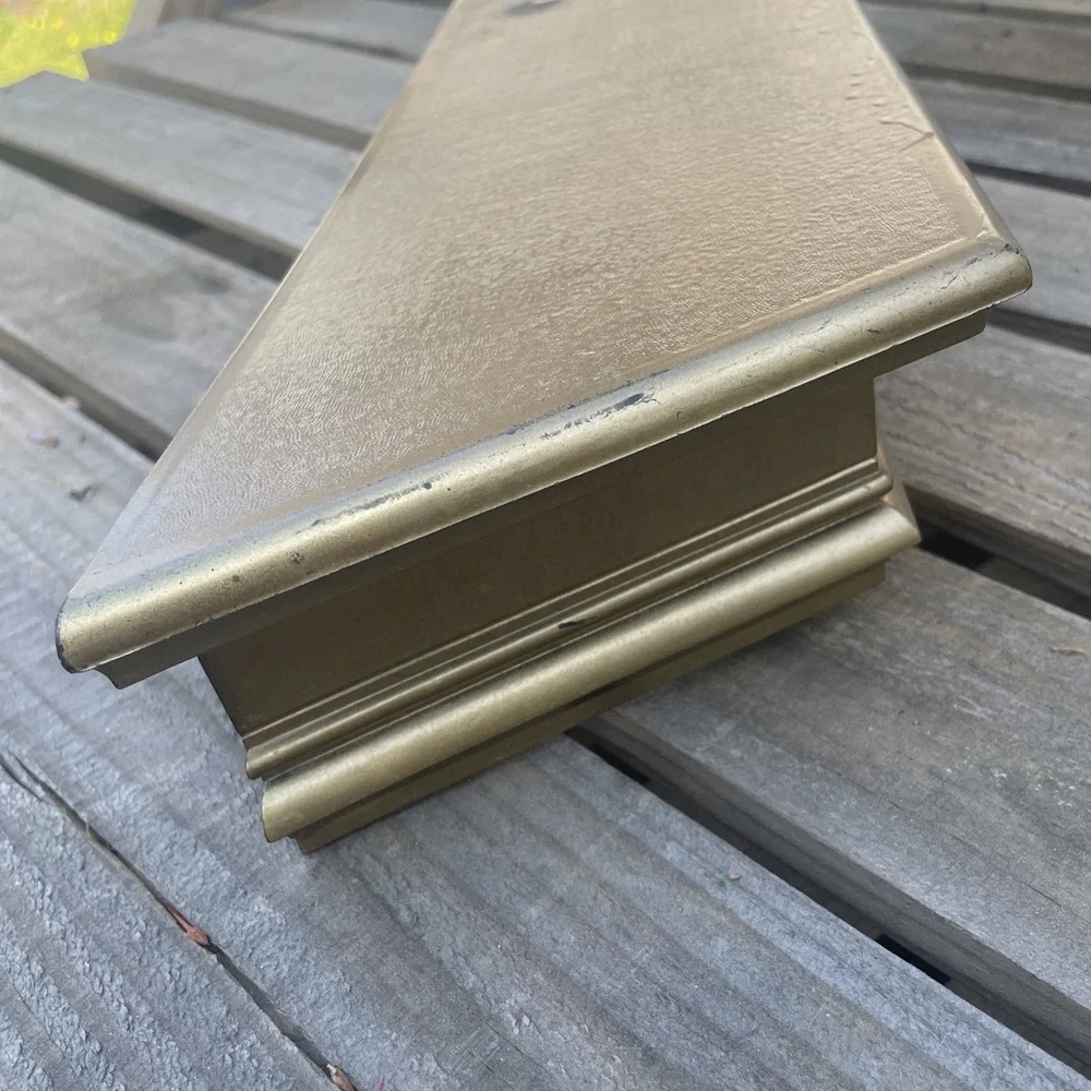 Vintage Syroco 3073 Gold Plastic Wall Shelf Hollywood Regency 16x6 1991 Floating